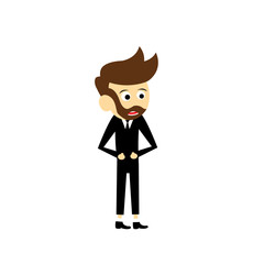 manager vector cartoon