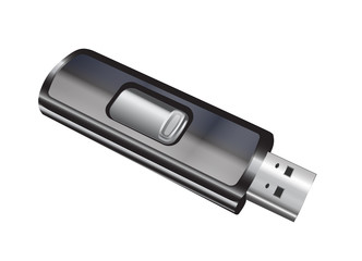 USB Key , Isolated on white