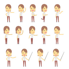 urban character set in different poses. simple flat design.