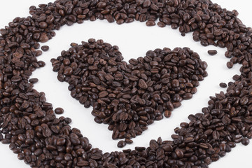 coffee on the white background