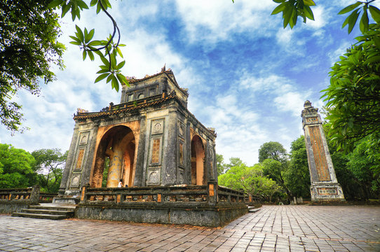 Tomb of Tu Duc emperor, Hue, Vietnam.