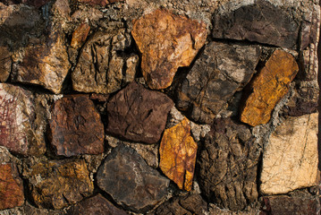 texture of the stone wall