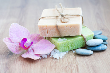 Obraz na płótnie Canvas Natural Herbal Soap