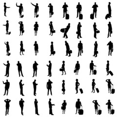 48 Silhouettes of people