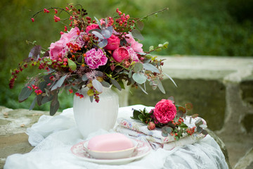 decorations on the table
