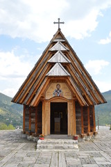 Orthodox church in the village of Emir Kusturica's ethno
