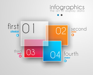 Infographic Design Template with modern flat style.