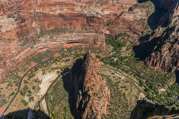 View from angels landing in ZIon National Park