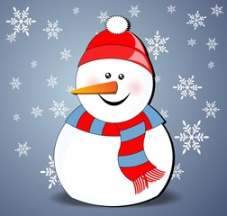 snowman - Christmas card