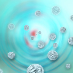 Nanopartikel - 3D Render