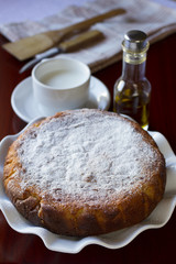 Butter cake with sugar zest