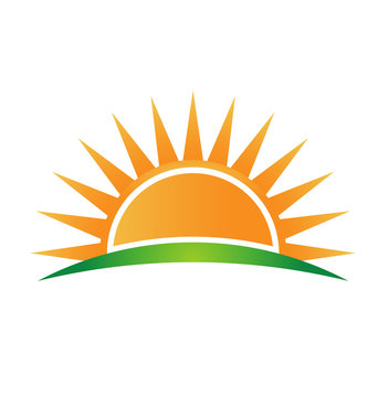 Vector Logo sun horizon