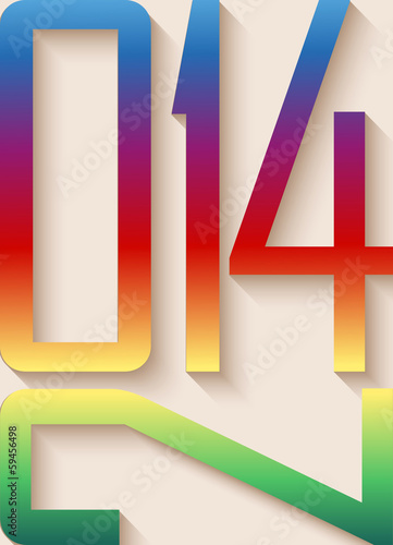 Happy new year stock photos "2014 Happy New Year rainbow background" Stock image and royalty-free vector files on Fotolia