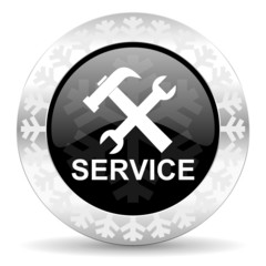 Obraz premium service christmas icon