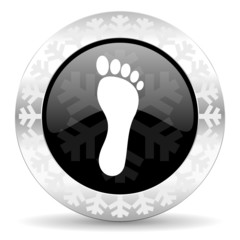 foot christmas icon