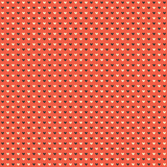 Decorative pattern of hearts