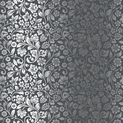 Vector seamless vintage floral pattern