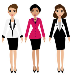 Fototapeta premium Vector of business woman