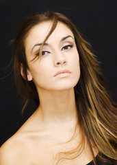 Naklejka premium Beautiful Brunette Girl