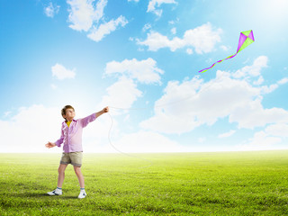 Boy with kite