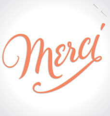 MERCI hand lettering (vector)