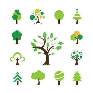  tree symbol set