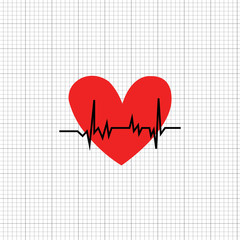 The heart rate symbol