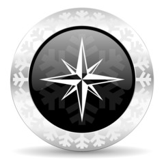 compass christmas icon