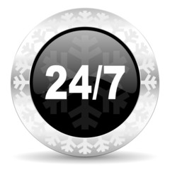 24/7 christmas icon