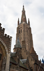 Fototapeta premium bruges church of our lady