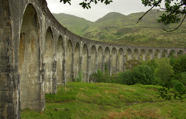 Glenfinnan Viaduct in Scotland