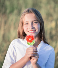 girl with lollipop