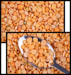 dry peas. Two photos for your food background