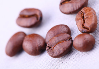 close-up of coffee beans. high resolution