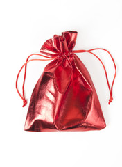 red gift bag