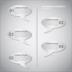 spech bubbles infographic