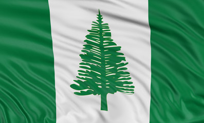 3D Norfolk Island flag