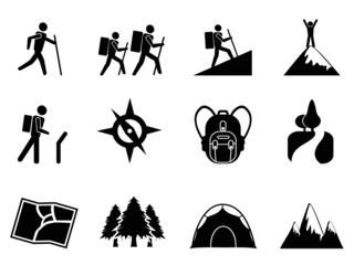 hiking icons