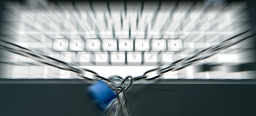 Fototapeta na wymiar security keyboard