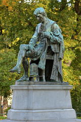 Obraz premium Statue of chemist Carl Wilhelm Scheele in Stockholm, Sweden