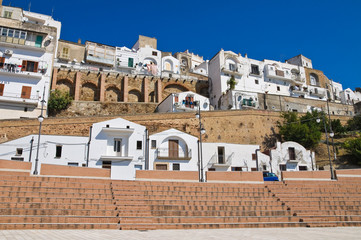 Panoramic view of Pisticci. Basilicata. Italy.