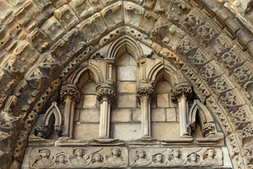 Fototapeta premium Ruins of Holyrood Abbey, Edinburgh