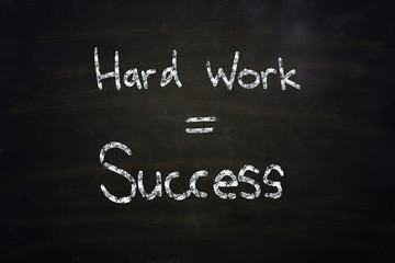 hard work equal success