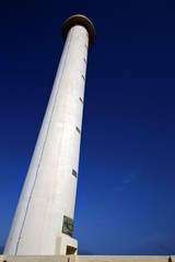 lighthouse and window in the blue sky   arrecife teguise