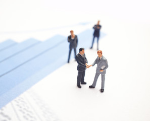 Business meeting. Figures of businessman.