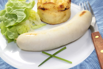 boudin blanc et gratin de pommes de terre