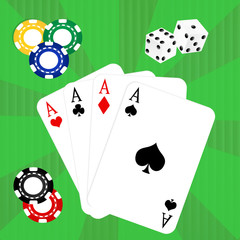 illustration of poker