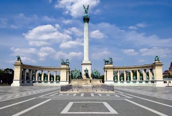 Fototapeta na wymiar Plac Bohaterów w Budapeszcie