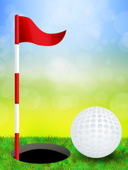 illustration of golf