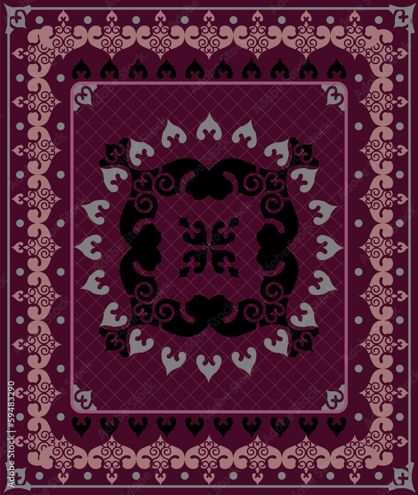 Poster vector carpet pattern